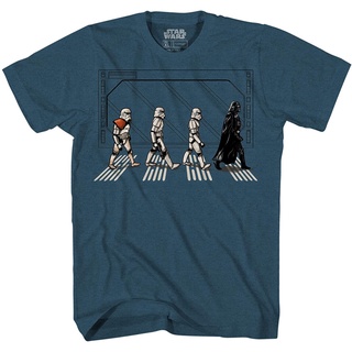 เสื้อยืดโอเวอร์ไซส์โดนั์ ดั๊ก เสื้อยืดถักฤดูร้อน Star Wars Death Star Road Stormtrooper Crossing Mens T-Shirt Donald Duc