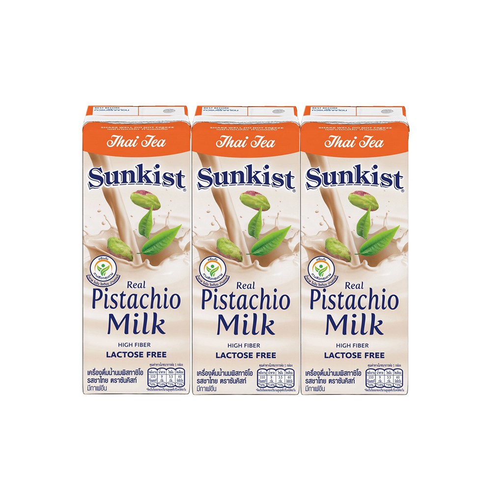 ภาพหน้าปกสินค้าซันคิสท์ นมพิสทาชิโอ (รสชาไทย) 180 มล. ยกลัง Sunkist Thai Tea Pistachio milk 180 ml. Carton จากร้าน heritage_official บน Shopee