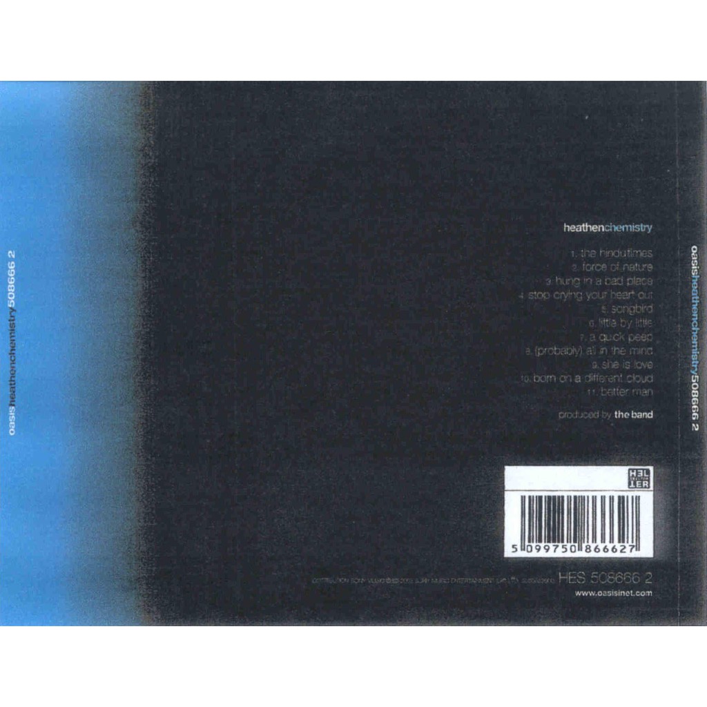 ซีดีเพลง-cd-2002-oasis-heathen-chemistry-ในราคาพิเศษสุดเพียง159บาท