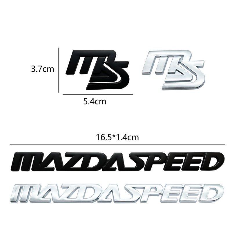 สติกเกอร์โลโก้-ms-mazdaspeed-3d-โลหะ-สําหรับติดตกแต่งรถยนต์-mazda-2-3-5-6-cx-5-cx-6-cx5-cx3-cx-3-4-axela-atenza