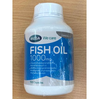 Mega fish oil 1000 mg 100 capsules เมก้า น้ำมันปลา