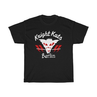 【Hot】เสื้อยืด พิมพ์ลายโลโก้ Knight Kats Berlin Motor ไซซ์ S ถึง 3XL สีกรมท่า