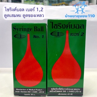 ภาพหน้าปกสินค้าSyringe Ball ไซริงค์บอล ตั้งเต็มจิตต์ ลูกยางแดงดูดน้ำมูกเบอร์ 1/เบอร์ 2 ที่เกี่ยวข้อง