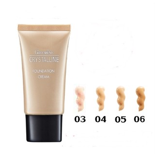 ส่งฟรี กิฟฟารีน ครีมรองพื้น คริสตัลลีน ฟาวเดชั่นครีม ผสมกันแดด 20 กรัม Crystalline Foundation Cream giffarine