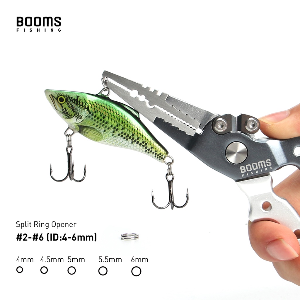 booms-fishing-x10-คีมตกปลา-อลูมิเนียมอัลลอยด์-พร้อมตะขอเกี่ยว-หนา-น้ําหนักเบา-ป้องกันสนิม