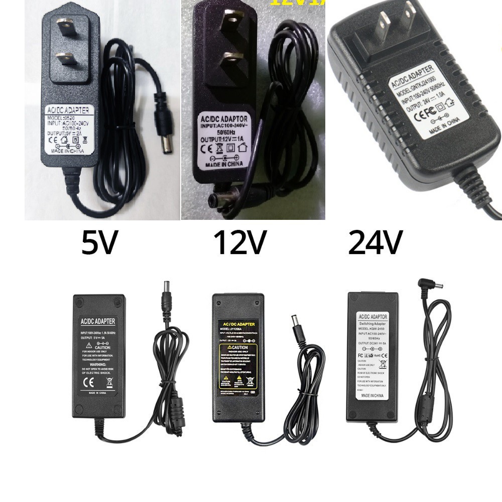 Adaptor Universal LED สวิทช์แหล่งจ่ายไฟ 100-240V AC ถึง DC 5V 12V 24V ...
