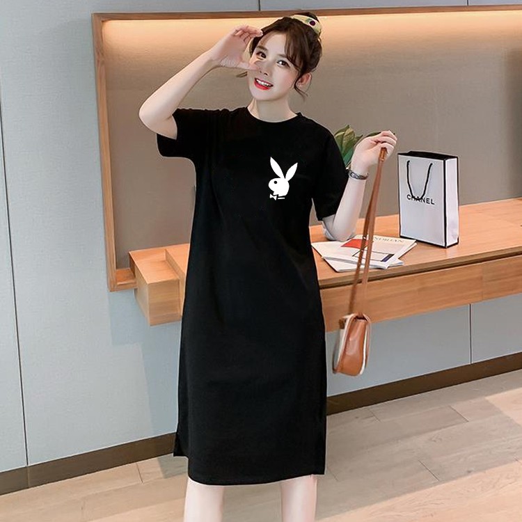 ภาพสินค้าQ460ฤดูร้อนใหม่ชุดแขนสั้นหญิงปกสบาย ๆ ท้องการ์ตูนขนาดใหญ่มิกกี้พิมพ์เสื้อยืดกระโปรงผู้หญิง แฟชั่น จากร้าน sakunzhang บน Shopee ภาพที่ 3