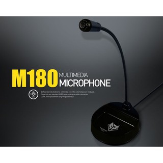 Mic NUBWO รุ่น M180 ไมค์โครโฟน คอมพิวเตอร์ ตั้งโต๊ะ Microphone ไมค์ คอม M180 สินค้าในไทย จัดส่งรวดเร็ว