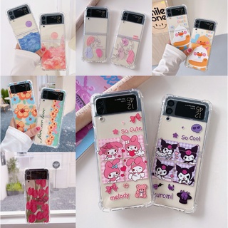 เคสโทรศัพท์มือถือ แบบพับได้ กันกระแทก ลายการ์ตูนน่ารัก สร้างสรรค์ สําหรับ Samsung z Flip 3 zflip3 z flip3