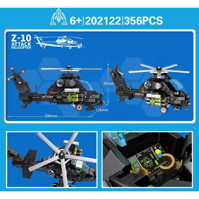 พร้อมส่ง-เลโก้-lego-เฮลิคอปเตอร์จู่โจม-attack-helicopter-sembo-block-356-ชิ้น-เกรดพรีเมี่ยม-สมจริง-ลำใหญ่-ต่อเพลินๆครับ