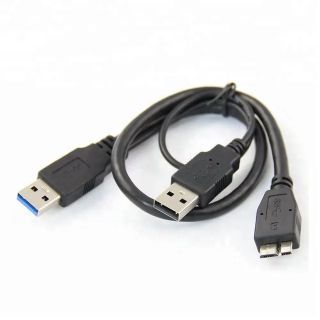 สินค้า ฮาร์ดไดรฟ์ 0.4เมตรประเภท B Micro USB ชาย Power  Supply -Y  USB 3.0 สาย