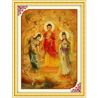 ชุดปักครอสติชพิมพ์ลาย พระโพธิสัตว์ (Bodhisattva Cross stitch kit)