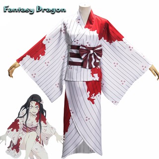 [Fantasy Dragon Store] Netsuko Suit Anime Demon Slayer Kimetsu no Yaiba Kamado Nezuko Cosplay Costume Cosplay Costume Co
