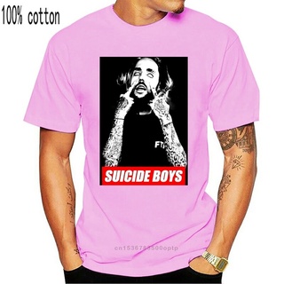 เสื้อคู่วินเทจ - เสื้อยืดผ้าฝ้าย $uicideboy$ เด็กชายฆ่าตัวตายผู้ชาย Suicideboys ผู้ชายคลาสสิกน่ากลั