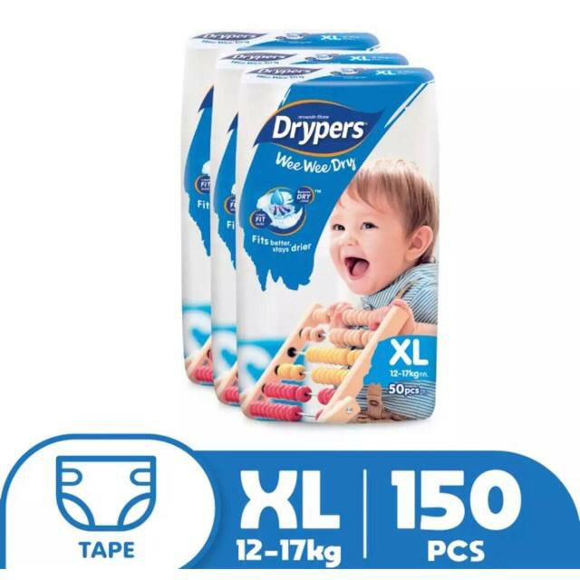 แพมเพิส-drypers-ยกลัง-3แพค-ลัง