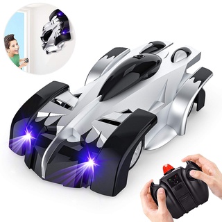 รถไต่กำแพง บังคับวิทยุ รถของเล่นเด็ก RC รถ โหมดคู่ 360 ° Rotating RC Stunt รถ พร้อมไฟหน้าแบบชาร์จไฟได้ Toy Boy Gift