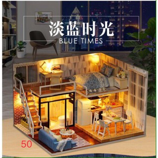 ภาพขนาดย่อของภาพหน้าปกสินค้าบ้านตุ๊กตา DIY ของตกแต่งบ้าน **พร้อมส่ง **(ประกอบเอง) สร้างบ้านเล่นกับครอบครัว จากร้าน kun_tong บน Shopee ภาพที่ 4