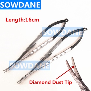 1 piece Dental Orthodontic Surgical Ligature Forming Tweezer Castroviejo Needle Holder Extra Fine Beak Handle with lock