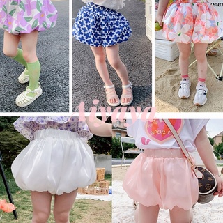 สินค้า Aiyaya กางเกงเด็กผู้หญิง  กางเกงขาสั้นลายดอก  กางเกงขาสั้นสาว 115