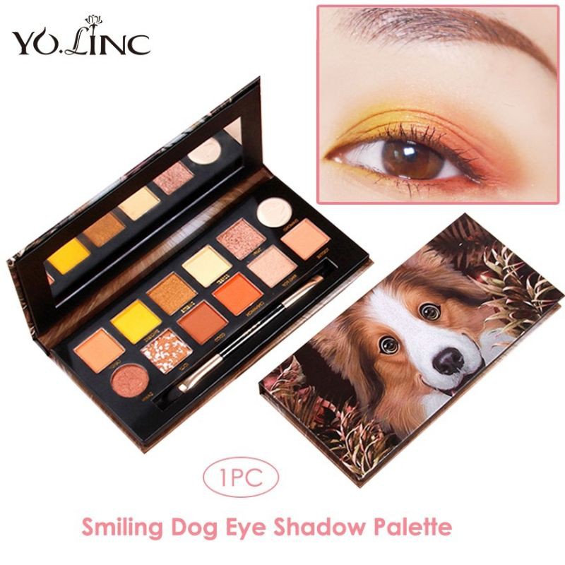 yolinc-อายแชโดว์-12-สีอายแชโดว์สัตว์-aristocrat-pet-animal-eyeshadow-matte-pearly-shimmer-eyeshadow