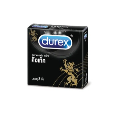 ภาพหน้าปกสินค้าDurex Kingtex ดูเร็กซ์ คิงเท็ค ถุงยางอนามัย ถุงยาง ขนาด 49 มม โปร่งแสง เจือสีชมพู จำนวน 1 กล่อง บรรจุ 3 ชิ้น 10258 จากร้าน medicalhub115 บน Shopee