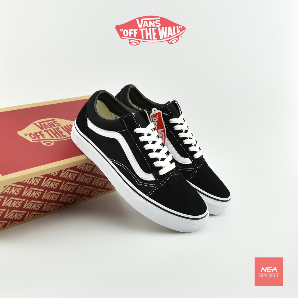 หม่ Vans Old Skool Classic Black White รุ่นสุดฮิต รองเท้า แวนส์ โอวส