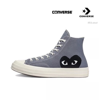 Comme des Garcons Play x Converse Chuck Taylor All Star 1970s Rei Kawakubo grey black ของแท้ 100% แนะนำ