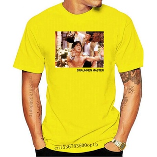 คอลูกเรือเสื้อยืดคอกลมขายดี เสื้อยืด พิมพ์ลาย Drunken Master S Clic Fit Uni Street Wear Jackie Chan Kung Fu BNenlb50DMmj