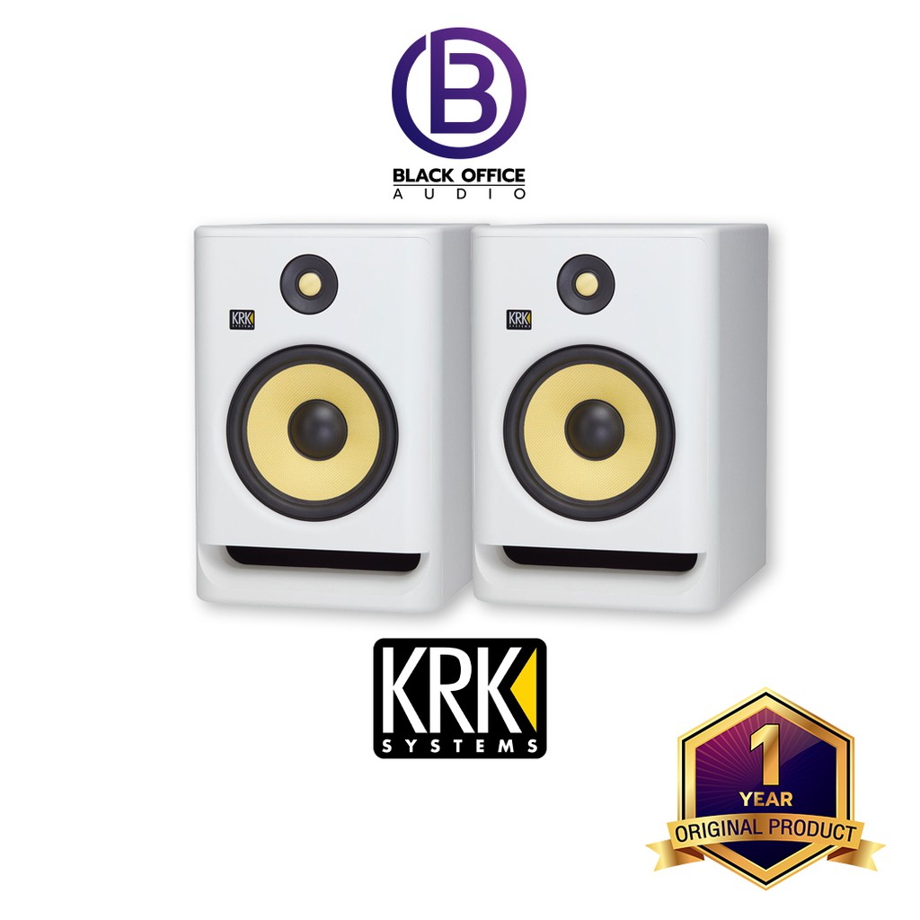 krk-rokit-8-g4-white-noise-ลำโพงทำเพลง-ลำโพงมอนิเตอร์-มิกซ์เพลง-monitor-speaker-blackofficeaudio