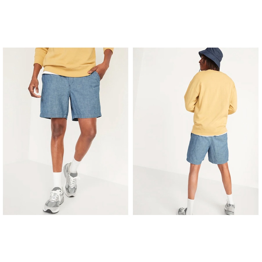 1911 Chambray Flare Shorts