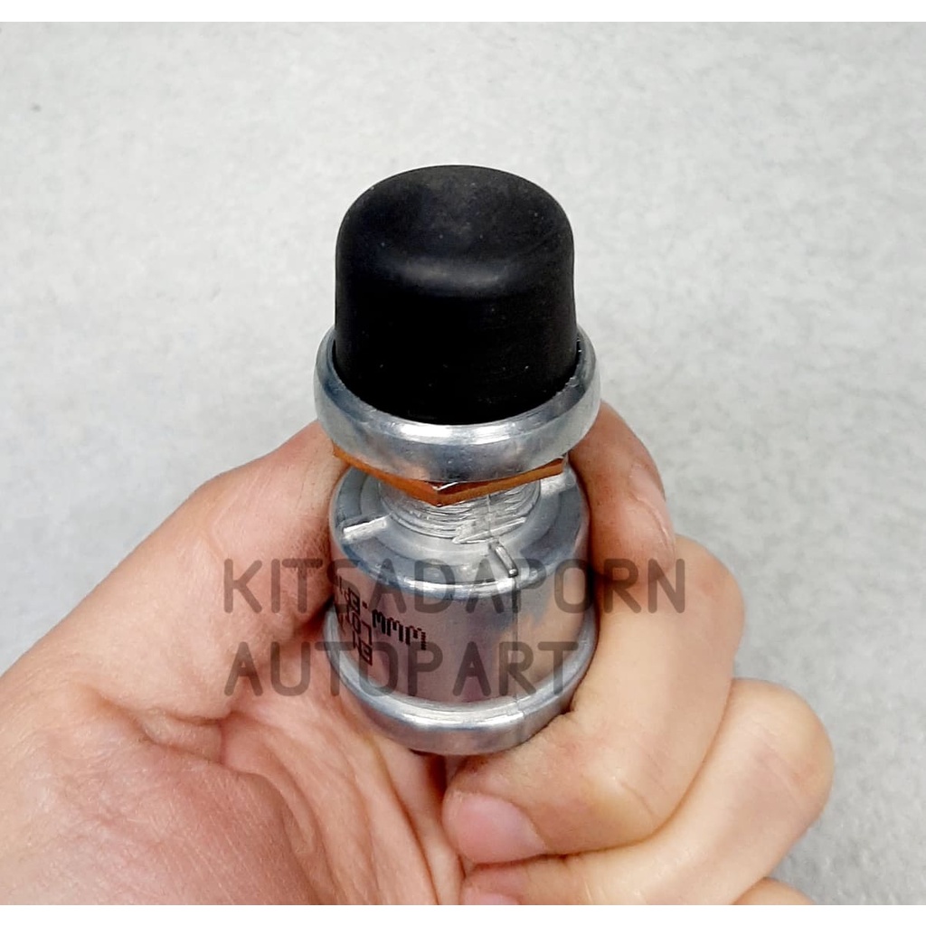 สวิตซ์กดสตาร์ท-สวิตซ์กดแตร-ยี่ห้อ-epina-denki-หัวยางสีดำ-2-ขา-แบบกดติด-ปล่อยดับ-ใช้ได้ทั้ง-12v-และ-24v