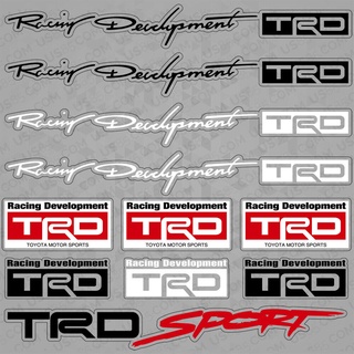 สติกเกอร์ ลายทาง สําหรับตกแต่งรถยนต์ Toyota TRD