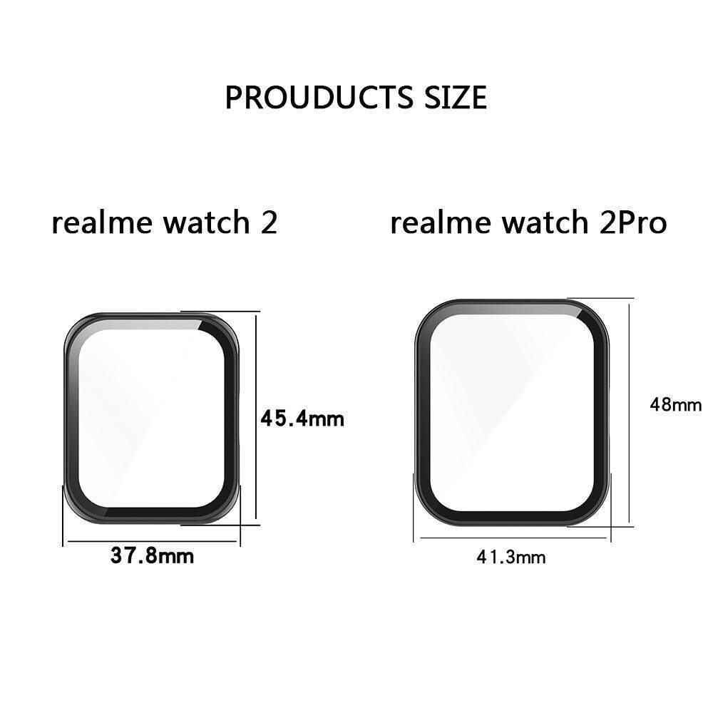 2in1-สายนาฬิกา-เคสสำหรับ-realme-watch-2-realme-2-pro-สายนาฬิกาอัจฉริยะแบบกระจก-ฝาครอบ