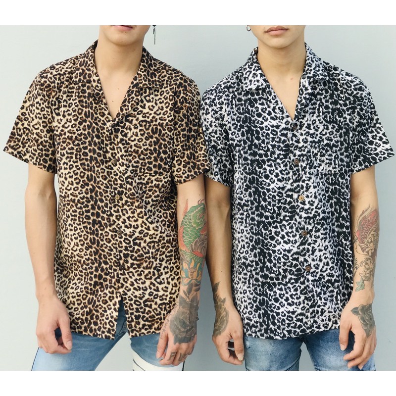 ภาพหน้าปกสินค้าเสื้อฮาวายลายเสือและม้าลาย M-XXXL animal printed cuba collar shirt จากร้าน s_magic บน Shopee