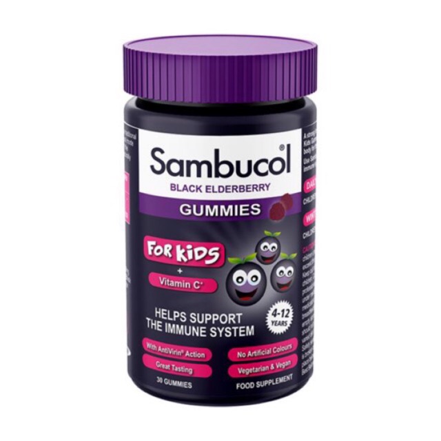 pre-order-วิตามินเสริมสร้างภูมิคุ้มกันผสมวิตามินซี-sambucol-black-elderberry-gummies-for-kids-vitamin-c