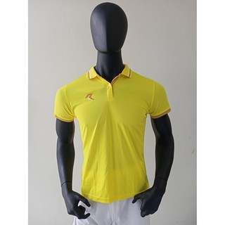 เสื้อโปโลหญิงสีเหลือง ยี่ห้อ REAL RAC009