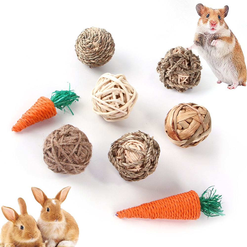 ของเล่นลูกบอลให้อาหารหนูแฮมสเตอร์-กระต่าย