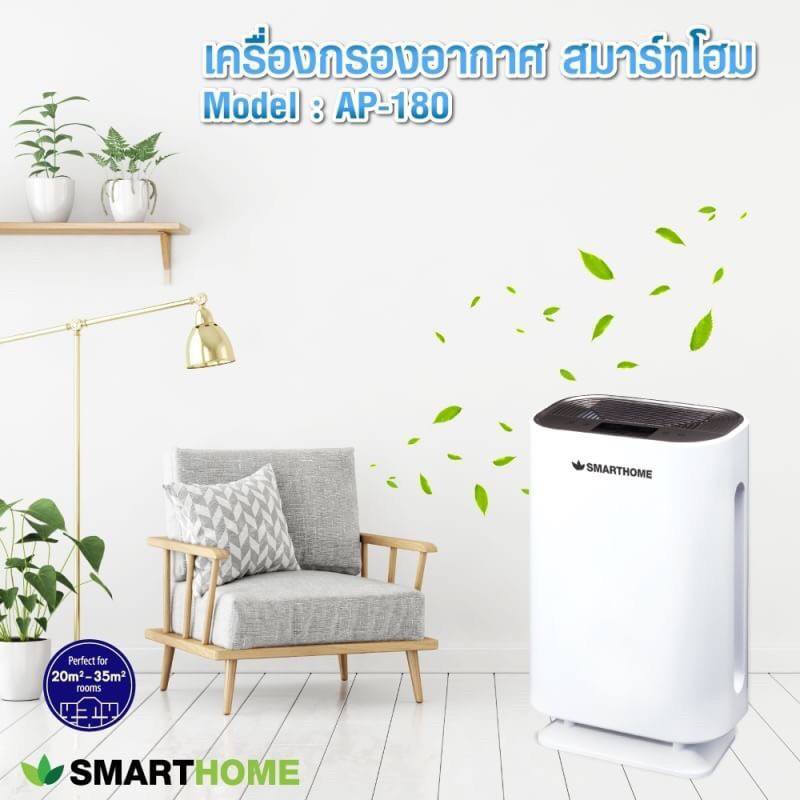 smarthome-เครื่องฟอกอากาศในบ้านขนาด16-36-ตรม-air-purifier-รุ่น-ap-160-180-รับประกัน-3-ปี