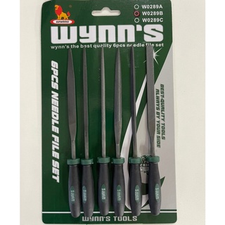 Wynns ตะไบเหล็ก 6ตัว/ชุด  ตะไบ รหัส W0289A : 3 x 140 mm , รหัส W0289B : 4 x 160 mm ตะไบเอนกประสงค์