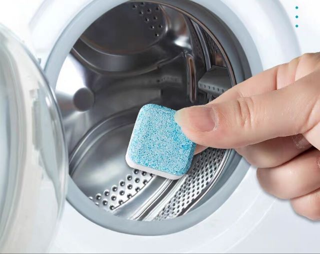 พร้อมส่ง-ก้อนล้างเครื่องซักผ้า-ก้อนล้างทำความสะอาดเครื่องซักผ้า-ใช้ได้ทั้งฝาบนและหน้า-เม็ดฟู่ล้างเครื่องซักผ้า