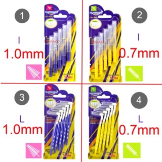 ภาพหน้าปกสินค้าDr. phillips แปรงซอกฟัน 5 ชิ้นเคลือบโค้ท Dr. phillips interdental brush 5pcs/pack I/L/Color code ที่เกี่ยวข้อง