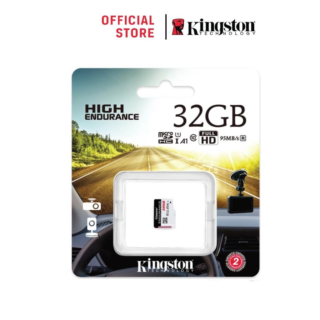 ภาพหน้าปกสินค้าKingston 32GB กล้องติดรถและวงจรปิด High Endurance microSD Card r/95 w/30 MB/s Memory Card (SDCE/32GB) จากร้าน kingston_online บน Shopee