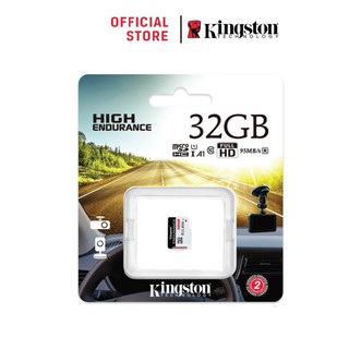 ภาพขนาดย่อของภาพหน้าปกสินค้าKingston 32GB กล้องติดรถและวงจรปิด High Endurance microSD Card r/95 w/30 MB/s Memory Card (SDCE/32GB) จากร้าน kingston_online บน Shopee