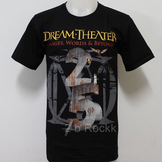 เสื้อยืดผ้าฝ้ายเสื้อวง DREAM THEATER เสื้อยืด เสื้อ ดรีมเธียเตอร์ S269 ไซส์ยุโรปL XL  XXL 3XL