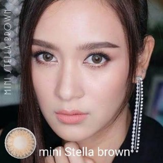 mini Stella Brown 💜 Dream Color1 มินิ สีน้ำตาล น้ำตาล ทรีโทน 3Tone โทนฝรั่ง โทนเซ็กซี่ โทนธรรมชาติ ขอบฟุ้ง Contact Len