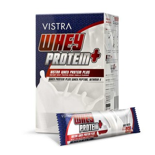 Vistra Whey Protein Plus (1 กล่อง) เวย์ โปรตีน 15 ซอง