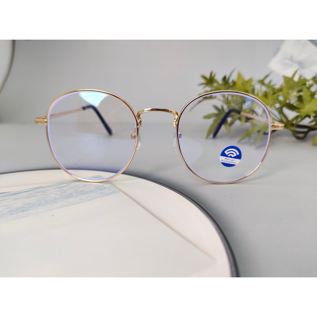 ภาพหน้าปกสินค้าแว่นกรองแสง แว่นกันแสงสีฟ้า ทรงกลม กันUV400 N.5830 จากร้าน annant_glasses บน Shopee