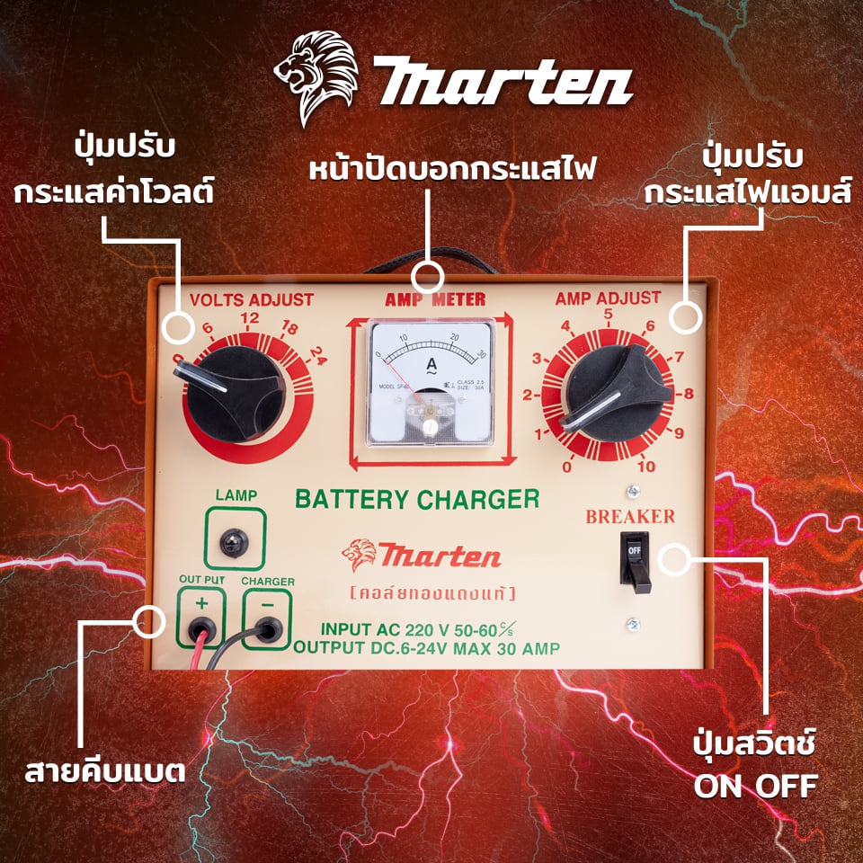 ตู้ชาร์จแบตเตอรี่-marten-30-แอมป์-24-โวลต์-ชาร์ทแบต-ตู้ชาร์ท-แบตเตอรี่-เครื่องชาร์จแบตเตอรี่-เครื่องชาร์ตแบตเตอรี่