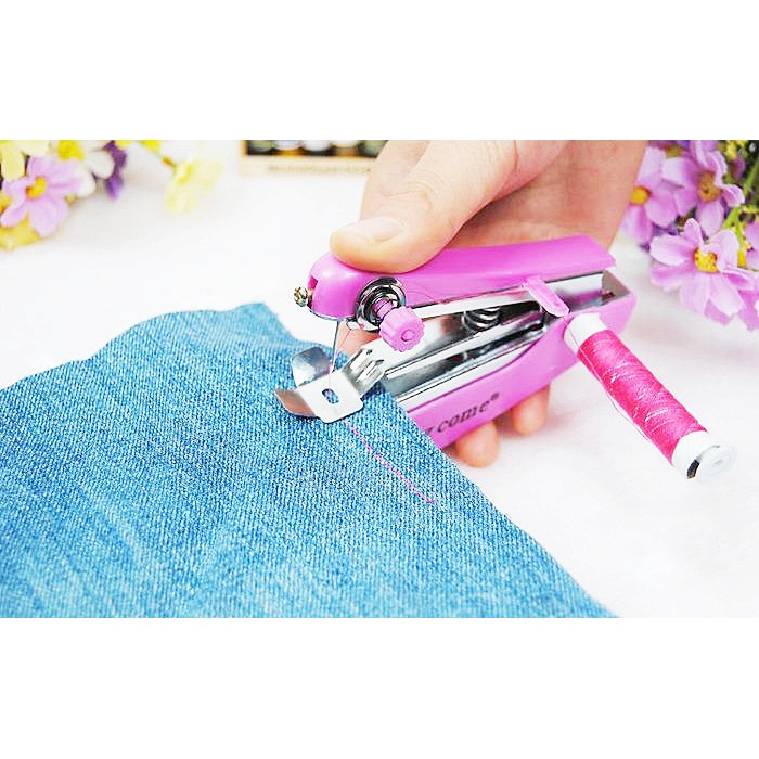 cherry จักรเย็บผ้ามือถือ ขนาดพกพา Spring Come Mini Handheld Sewing