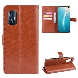 Vivo V19 เคส Leather Case เคสโทรศัพท์ Stand Wallet Vivo V19 V 19 VivoV19 เคสมือถือ Cover